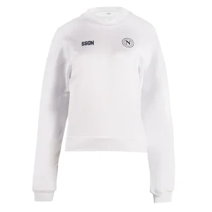 SSC Napoli Felpa Girocollo Marechiaro Bianca