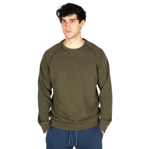 Felpa uomo leggera a paricollo a manica lunga in cotone leggero | Grabs