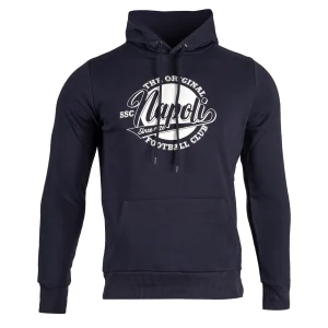 SSC Napoli Felpa con Cappuccio Vintage Blu