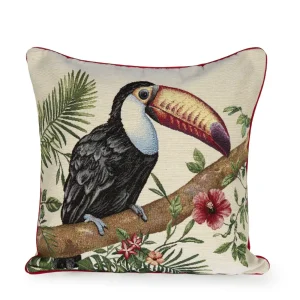 Fodera arredo per cuscini 40x40 in gobelin in fantasia Tropical