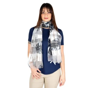 Foulard in fantasia Foglie | Zita del Forte