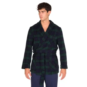 Giacca da camera uomo sciallata in misto lana in fantasia tartan | B&B