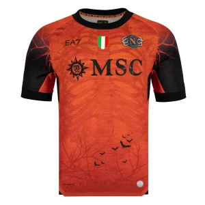 SSC Napoli Maglia Gara Halloween Orange 2025/2026 con Gym Sack