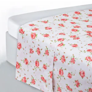 Lenzuolo sopra a fantasia in cotone percalle Oxford