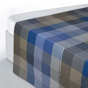 Lenzuolo sopra a fantasia in cotone percalle Oxford Color