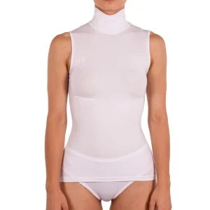 Maglia sottogiacca a lupetto smanicato donna in Modal di Mariotti Lab