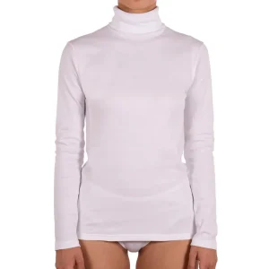 Maglia sottogiacca donna dolcevita a manica lunga in cotone garzato invernale | Mariotti Lab