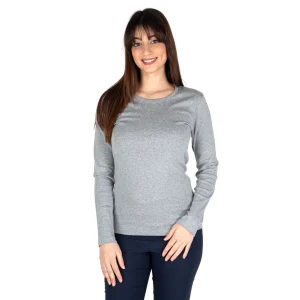 Maglia sottogiacca donna paricollo a manica lunga in cotone garzato di Mariotti Lab