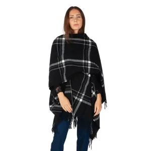 Mantella effetto lana con frange | MaryHome