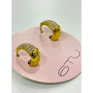 Orecchini Oro con Strass 6TU