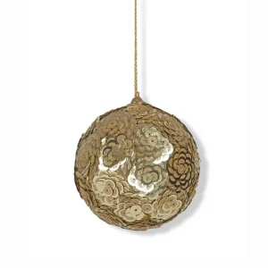 Pallina di Natale con paillettes D 10 cm | EDG - Enzo De Gasperi