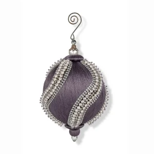 Pallina di Natale con perle e nappa | EDG - Enzo De Gasperi