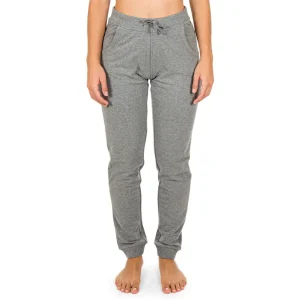 Pantalone donna lungo con polsino in cotone felpat