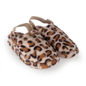 Pantofola donna con elastico animalier | MaryHome