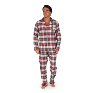 Pigiama uomo aperto davanti in flanella | MaryHome