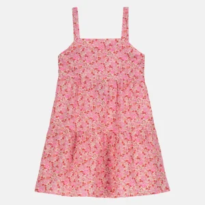 Prendisole Balze Corto Liberty Betsy Fluo Fuxia