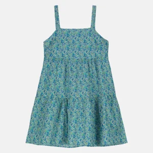 Prendisole Balze Corto Liberty Emma Verde Acqua