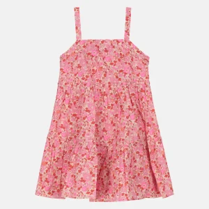 Prendisole Balze Rouches Liberty Betsy Fluo Fuxia