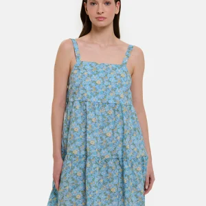 Prendisole Donna Balze Corto Liberty Betsy Azzurro