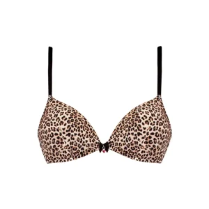 Reggiseno a triangolo imbottito senza ferretto in microfibra in fantasia animalier Instinct | Verdissima