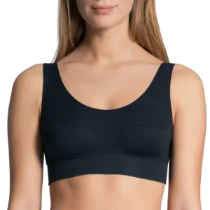 Reggiseno donna a top sportivo in cotone elasticizzato Elastic | Calida
