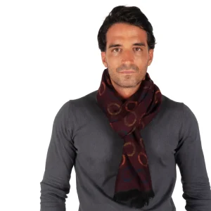 Sciarpa in misto lana in fantasia Cerchi | Zita del Forte