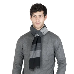 Sciarpa in misto lana in fantasia maxi Righe | Zita del Forte