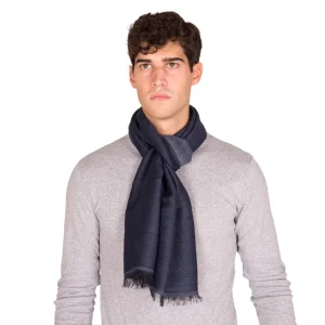 Sciarpa uomo in misto lana in tinta unita Melange | Zita del Forte