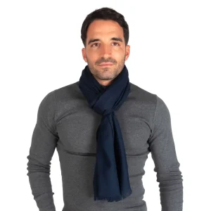 Sciarpa uomo in tinta unita in viscosa | Zita del Forte