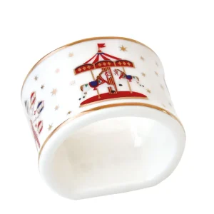 Set 4 portatovagliolo in porcellana Christmas Wonderland | Easy Life