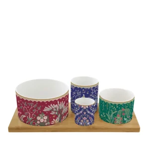 Set aperitivo con 4 ciotoline e vassoio Eclectic Chic | Easy Life