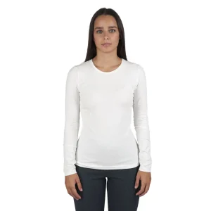 T-Shirt a manica lunga paricollo in Cotone e Modal | Bisbigli