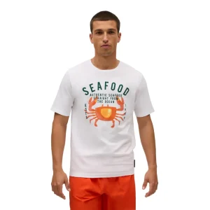 T-shirt uomo a mezza manica paricollo in cotone SeaFood | Ysabel Mora