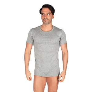 T-shirt uomo a mezza manica paricollo in puro cotone interlock | Mariotti Lab