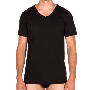 T-Shirt uomo mezza manica con scollo a V in 100% C