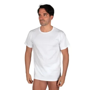 T-shirt uomo paricollo a mezza manica in puro coto