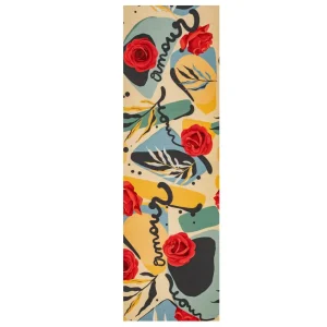 Tappeto guida al metro antiscivolo in fantasia Mon Amour altezza 52 cm