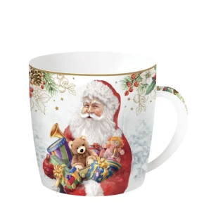 Tazza 350 ml in scatola di latta Santa Is Coming | Easy Life