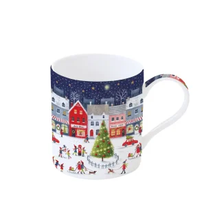 Tazza mug 350 ml in porcellana With Love at Christmas Village | Easy Life