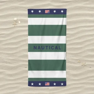 Telo mare unisex in spugna jacquard Captain | Daunex