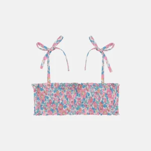 Top a fascia Liberty Betsy Fluo Rosa Azzurro