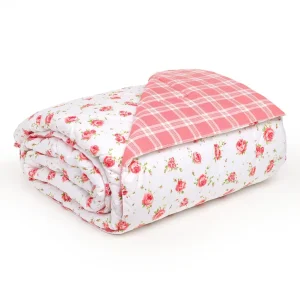 Trapunta matrimoniale 200 gr in fantasia double face in cotone percalle