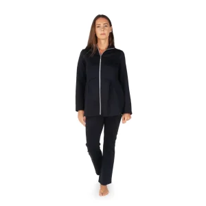 Tuta casual donna con zip in tessuto tecnico | MaryHome