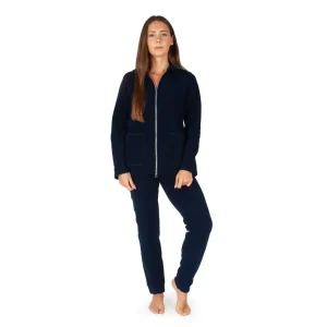 Tuta donna sportiva con zip in pile | MaryHome