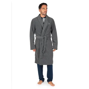 VESTAGLIA UOMO SCIALLATA CON CINTURA IN TINTA UNITA IN PILE | MARINA MILITARE