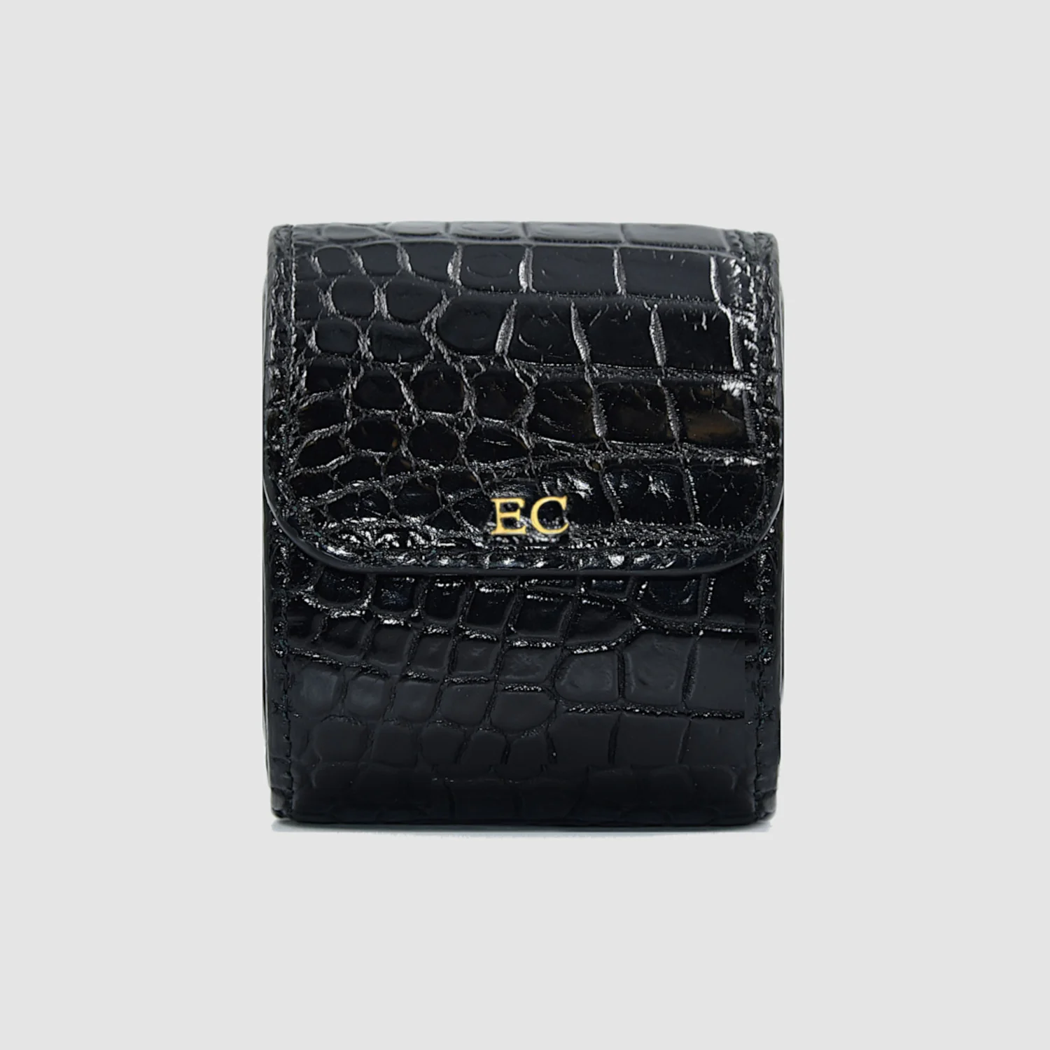 Portaorologio Watch Roll in Pelle di Coccodrillo Personalizzato 1 slot - immagine 3